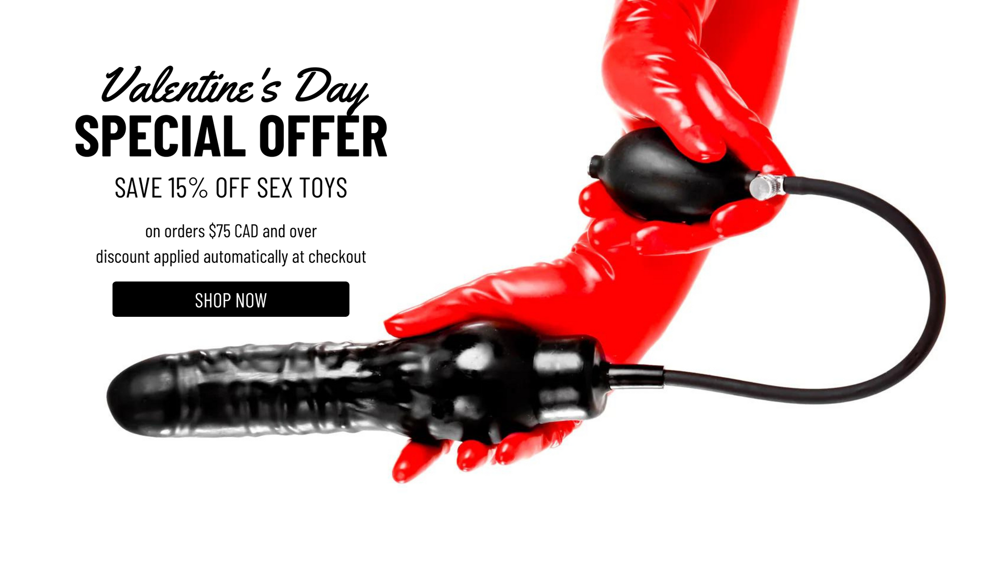 15% off sex toys sale anouncement