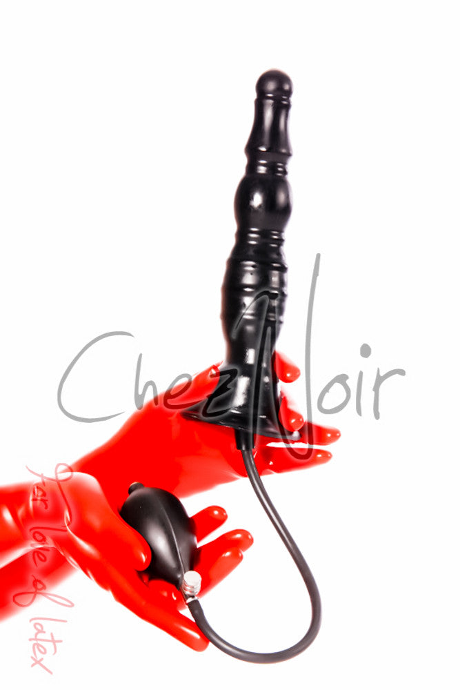 Ribbed Butt Plug Five | Chez Noir | Latex Sex Toys, Fetish Wear and More!