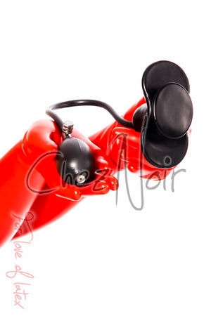 Inflatable Butterfly Gag | Chez Noir | Latex Sex Toys, Fetish Wear and More!